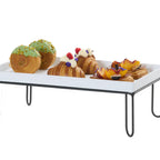 Thumbnail image #2 for Cal-Mil Logan 25216-6-13 Rectangular Modular Riser Frame, Black, 12" x 20" x 6"H