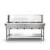 Thumbnail image #4 for KoolMore 5-Pan Open Well Electric Steam Table with Undershelf and Sneeze Guard