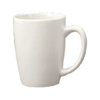 Thumbnail image #1 for International Tableware Cancun 8286-02 14 oz Ceramic Coffee Cup with Handle, European White Case of 3 Dozen