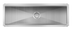 Thumbnail image #2 for KoolMore 54-Inch Stainless Steel Floor Trough Drain with Subway-Style Grating and Removable Basket