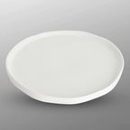 Thumbnail image #1 for Korin Inc PLL-A24453 White Textured Flat Round China Plate, 10-1/2"