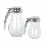 Thumbnail image #2 for Thunder Group GLTWSY006 6 oz Glass Syrup Dispenser with Cast Zinc Top Case of 8 Dozen