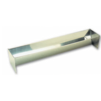 Thumbnail image #1 for Matfer Bourgeat 340622 Triangular Buche Cake Mold, Sealed Stainless Steel, 19-3/4"L x 3-1/2"W x 3"H