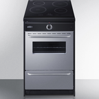 Thumbnail image #5 for Summit Commercial TEM665BW 24-Inch 4-Burner Induction Slide-In Range with 2.92 Cu. Ft. Oven, ADA Upfront Controls