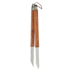 Thumbnail image #1 for Chef Master Mr. Bar-B-Q 02152Y Finger Grip Tongs, 18"L, 1.8mm Stainless Steel Head, Rosewood-Stain Handle Case of 6