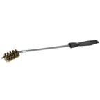 Thumbnail image #1 for AllPoints Foodservice Parts & Supplies 8013577 Broiler Cleaning Brush, 12-7/8 in, 2 in Brass Bristles, Plastic Handle