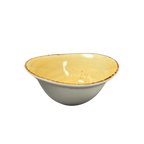 Thumbnail image #1 for Vertex China London Terra LTR-B60 Oval China Flare Bowl, 6-1/4"W x 5-1/2"D x 2-3/4", Hand Painted Case of 2 Dozen