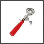 Thumbnail image #1 for Thunder Group SLDS024 Disher, 1-1/3 oz, #24, Thumb Press, 18/8 Stainless Steel, Red Plastic Handle Case of 36