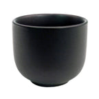 Thumbnail image #1 for CAC China Japanese Style 666-WC-BLK Round Black Ceramic Sake Cup, 1-1/2 oz. Case of 6 Dozen