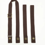 Thumbnail image #1 for Chef Works XNS09-ESP-0 Interchangeable Bib Apron Straps, Snap-Tab, Polyester, Espresso