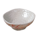 Thumbnail image #1 for Thunder Group Gold Orchid 3705 7 oz Round Melamine Rice Bowl, 4-3/4" Diameter, Wave Pattern Case of 6 Dozen