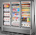Thumbnail image #8 for True Three-Section Full-Length Glass Door Refrigerated Merchandiser with 12 Shelves, Black Exterior