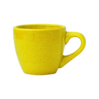 Thumbnail image #1 for International Tableware Cancun CA-35-Y 3-1/2 oz Yellow Ceramic Coffee Cup with Handle Case of 3 Dozen