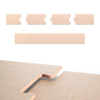 Thumbnail image #1 for Epicurean Cutting Surfaces, LLC 629-721001 Composite Puzzle Cutting Board, Rectangular, 72 x 10 x 3/8 in, 4 Interlocking Pieces, Natural