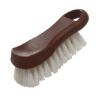 Thumbnail image #1 for Thunder Group PLCBB02BR Cutting Board Brush, 6 x 2-1/2 x 2 in, Hanging Loop, Plastic, Brown, White Bristles Case of 72