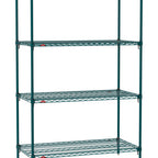 Thumbnail image #1 for Metro Super Erecta SA-2472K3-74-S4 Super Adjustable Super Erecta® Starter Wire Shelving Unit, 72"W x 24"D x 74"H, 600 lb. capacity per shelf, 2000