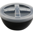 Thumbnail image #1 for G.E.T. EC-26-2X-BK/CL 32 oz Half-Size Black/Clear Polypropylene Soup Container with Leak-Resistant Snap Closure Case of 2 Dozen