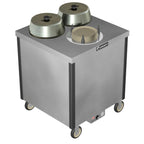 Thumbnail image #1 for Caddy CM-SQ-303-SH Heated Enclosed Dish Dispenser, 3 Compartments, Adjustable for Round Plates up to 9-1/2"