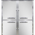 Thumbnail image #1 for Continental Refrigerator Designer Line D2RNSSPTHD-SD-GD Two-Section Pass-Thru Reach-In Refrigerator, Self-Contained, Stainless Steel