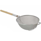 Thumbnail image #1 for Alegacy Foodservice Products S9200 Double Mesh Stainless Steel Strainer, 12" Bowl, 17" Overall Length Case of 6