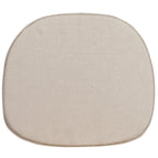 Thumbnail image #1 for Flash Furniture XU-THIN-GG Cross Back Chair Seat Cushion, 17-1/4"W x 15"D x 1" Thick, Natural Fabric, Tieback Straps