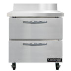 Thumbnail image #2 for Continental Refrigerator SW32NBS-D 32" One-Section Worktop Refrigerator with Stainless Steel Top and 2 Drawers