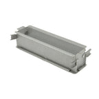 Thumbnail image #1 for JB Prince De Buyer MA302 24 Perforated Geoforme Pâté Mold, 9.45"W x 1.96"D x 2.36"H