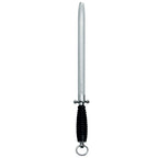 Thumbnail image #1 for Zwilling J.A. Henckels 1001775 12-Inch Oval Honing Steel with Hanging Loop and Black Handle