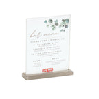 Thumbnail image #1 for Cal-Mil 22385-811-55 Tabletop Sign Holder, Stainless Steel Base, 9.25"W x 2.625"D x 11.25"H Case of 3