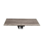 Thumbnail image #2 for Grosfillex UT220742 Rectangular Indoor/Outdoor Table Top, 24" x 32", Aged Oak, Without Umbrella Hole