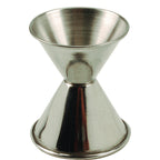 Thumbnail image #1 for AllPoints Foodservice Parts & Supplies 2801664 Stainless Steel Jigger, 3/4 oz x 1-1/2 oz