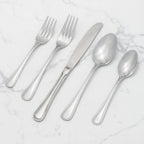 Thumbnail image #2 for Browne USA Foodservice Paris 501902 Dessert Spoon, 7.3", 18/0 Stainless Steel, Mirror Finish 1 Dozen