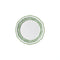Image for Steelite International Folio, Porcelain 62566FP813 6-1/2" Round Porcelain Rim Plate, Scalloped Edge, Willow Rim Green Case of 2 Dozen