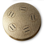 Thumbnail image #1 for SIRMAN USA Orchestra 28183036 Fettuccine Pasta Die #36, Brass, 10mm