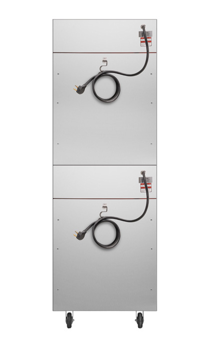 Product image #8 for KoolMore Mobile Insulated Heated Holding Cabinet with 2 Split Doors and 4 Full-Size Pan Capacity