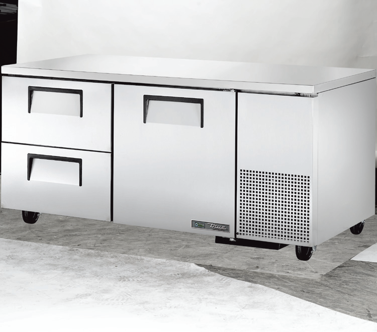 Product image #5 for True TUC-67D-2-HC 67-Inch Deep Undercounter Refrigerator with 1 Door and 2 Drawers