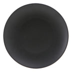 Thumbnail image #1 for Tuxton China Zion VBA-102 10-1/4" Round Coupe Porcelain Plate, Matte Black 1 Dozen