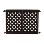 Thumbnail image #1 for Grosfillex US962117 Interlocking Black Fence Panel, 2-Panel Section