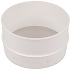 Thumbnail image #4 for JB Prince U640 Powdered Sugar Sieve, 7-1/2" Diameter x 4-1/4"H, Stainless Steel Wire, White Polycarbonate/Polystyrene Frame