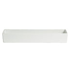 Thumbnail image #1 for G.E.T. Bugambilia COMP23-MOD Rectangular Salad Bar Bowl, 4.1 qt., 19-1/2 x 7 x 3 in., Cast Aluminum, Resin-Coated