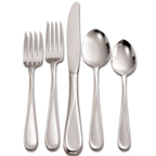 Thumbnail image #2 for 1880 Hospitality Flight by Oneida® 2865STBF Tablespoon/Serving Spoon, 8-3/8", 18/8 Stainless Steel, Stylized Accent Line Pack of 1 Dozen