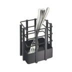 Thumbnail image #1 for Cal-Mil Soho 1544-13 Single-Compartment Black Wire Flatware Display, 4"W x 4"D x 4-1/2"H Case of 4