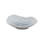 Thumbnail image #1 for Korin Inc BWL-186 Free-Form Pasta Bowl, 16 oz, Coral Blue Crackled Glaze, 8-1/2 x 6-1/2 x 2-1/2 in.