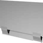 Thumbnail image #1 for ATSMFG MET MET-FSG2012 ATS MFG Fryer Splash Guard, Stainless Steel, 20 x 12 in