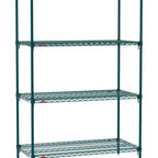 Thumbnail image #1 for Metro Super Erecta SA-1830K3-74-S4 Super Adjustable Super Erecta® Starter Wire Shelving Unit, 30"W x 18"D x 74"H, 800 lb. capacity per shelf, 2000