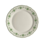 Thumbnail image #1 for Steelite International HL Ivory HL54463880 9" Round China Plate, Carolyn Giselle Green, Scalloped Edge Case of 2 Dozen