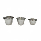 Thumbnail image #2 for TableCraft Products 5071 Round Stainless Steel Sauce Cup, 3 oz Case of 12