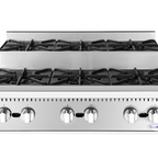 Thumbnail image #6 for Koolmore KM-CRSU-36 36-Inch Countertop Step-Up Six-Burner Natural Gas Commercial Range, Stainless Steel