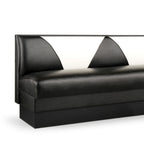 Thumbnail image #1 for JustChair Manufacturing JBSB-UVB-36-GR3 Custom Booth Banquette, 36"H, Upholstered V-Back with Lumbar Support, Upholstered Seat