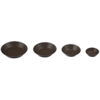 Thumbnail image #2 for JB Prince M123A 35NS Round Tartlette Mold, 1-1/2" Diameter x 1/2" High, Plain, Nonstick Tinned Steel, Black